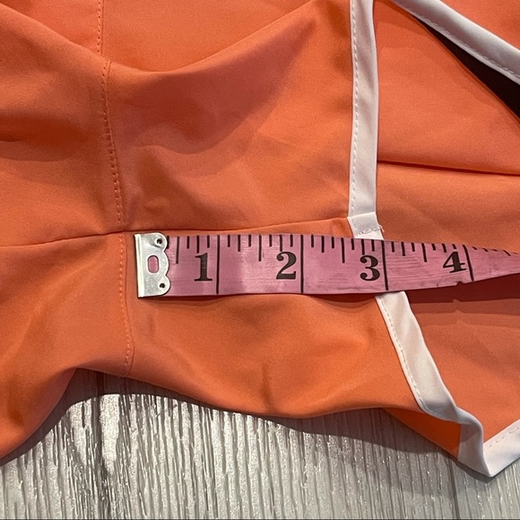 NIKE Dri-Fit Brief Lined Orange Running Shorts - Picture 4 of 9